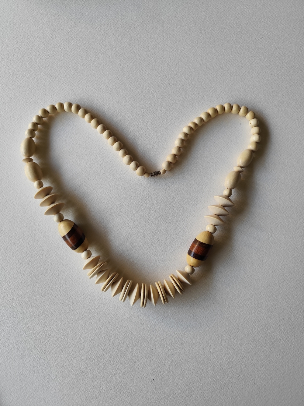 3/$30💜Handcrafted wooden bead necklace
